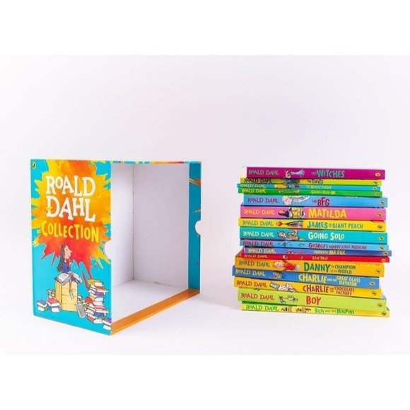 16 Book Boxset Roald Dahl Charlie & The Chocolate Factory Great Glass Elevator - Picture 10 of 12